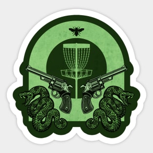 Green Disc Golf Shooter Team Sticker